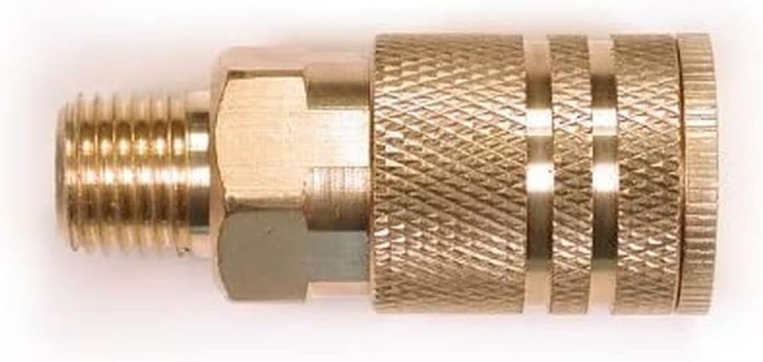 Zeluga 22-153 10 Pc. 1/4in. NPT 6 Ball Industrial Brass Male Coupler