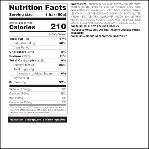 Image of Quest Nutrition Crispy Peanut Butter & Jelly 16g Protein Bar, 2g Sugar, 4g Net Carbs, Gluten Free Snack, Keto Friendly, 12 Count