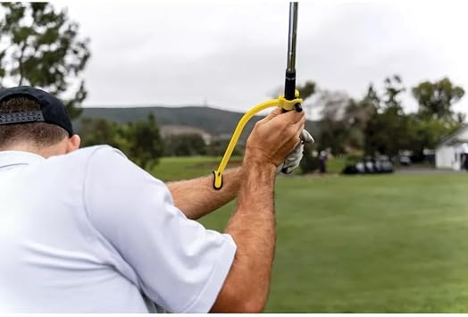 SKLZ Wrist Hinge Golf Swing Trainer for Correcting Wrist Position, Yellow