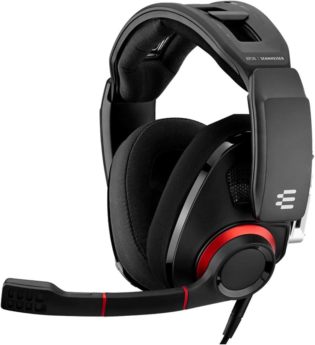 Epos Sennheiser 507261 Gsp 500 Open Acoustic Gaming Headset - Black/Red (Pack Of 1), Wired