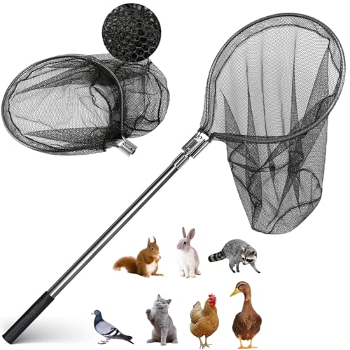 George Garden Catch Net, Small Animal Catcher Net for Chicken, Duck, Goose, Fish, Cat, Bird, Raccoon, Dog and Others(43