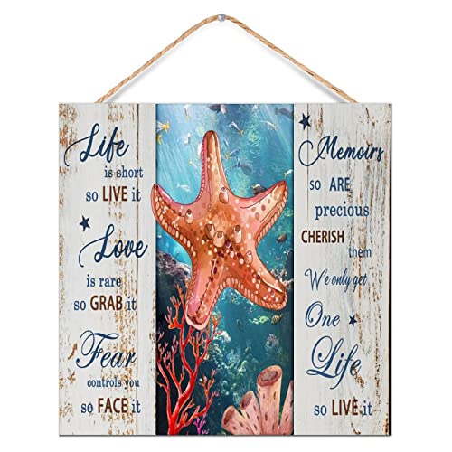 Décoration murale plage en bois et panneau marin pour maison côtière