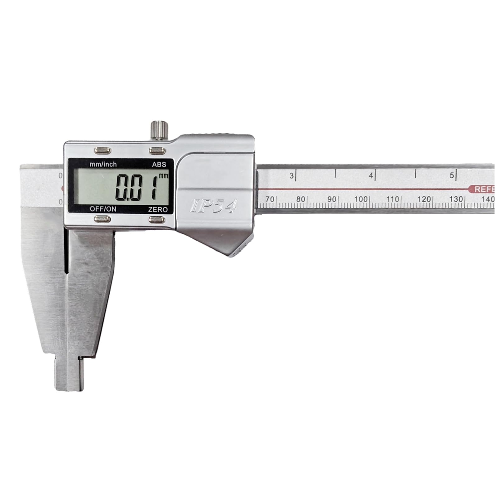 6 Inch Digital Caliper Extended Jaw, IP54 Waterproof, Precision Stainless Steel Vernier Caliper ID/OD Measuring Tool, 0.0005
