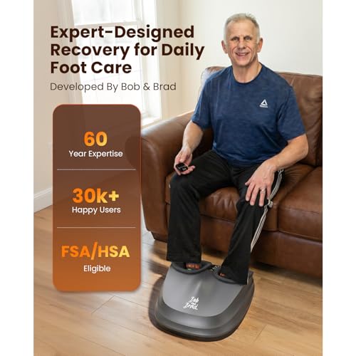 Image of BOB and Brad Lite Foot Massager FSA Eligible HSA, Birthday Gifts for Women Men, Shiatsu Foot Massager with Heat for Neuropathy & Plantar Fasciitis Relief, Electric Deep Kneading Feet Massager Machine