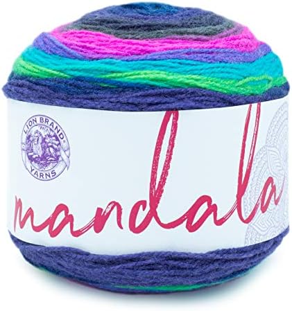 Lion Brand Yarn Company Mandala Yarn, Acrylic, Assorted color, 13.97 x 13.97 x 10.16 cm