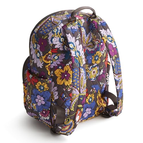 Vera Bradley Women's Cotton Small Banbury Backpack, Colorful Bouquet, One Size - Image 3