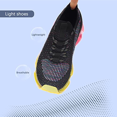 Image of LUCKY STEP Women Air Cushion Fashion Sneakers Breathable Casual Comfortable Lightweight Walking Shoes