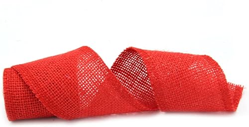 Miniatura 4 de ABOOFAN 8 rollos de cinta de arpillera de arpillera para manualidades, cinta de arpillera para manualidades, camino de mesa de arpillera, cinta de