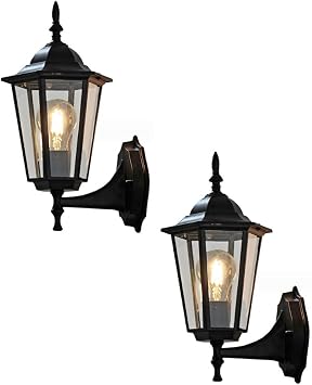 Outside Wall Light European Garden Villa Lamp Exterior Wall Lamps Die-cast Aluminium Wall Sconce Rustproof Wall Fitting Garage Porch Lights Front Door Garden Light Staircase Corridor Light