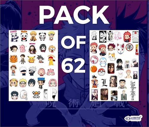 Image of Anime Stickers for Kids & Teens - Marvel Comic Vinyl Decals | Waterproof Stickers for Laptops, Water Bottles, Bikes