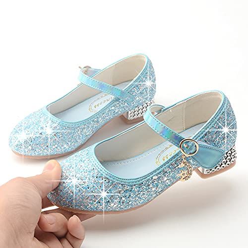 Little Girls Glitter Mary Jane Ballerina Low Heel Princess Wedding Party Dress Pump Shoes for Kids Flower Girls2