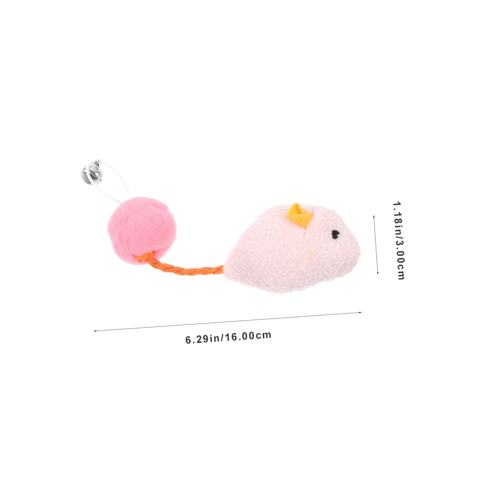 Toyvian 6pièces Souris Jouet pour Chat Peluche Lot Clochette Jouet Interactif Taquin pour Chaton Et Animaux De Compagnie
