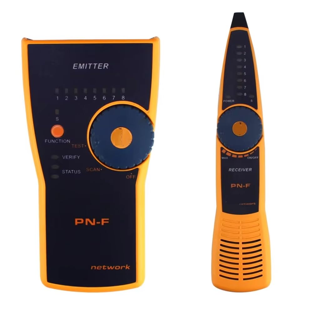 Jnchdghwa Black&Orange Yellow -Pn-F Network Cabling Finder Network Cable Checker Anti Interference Pn-F Poe Tester