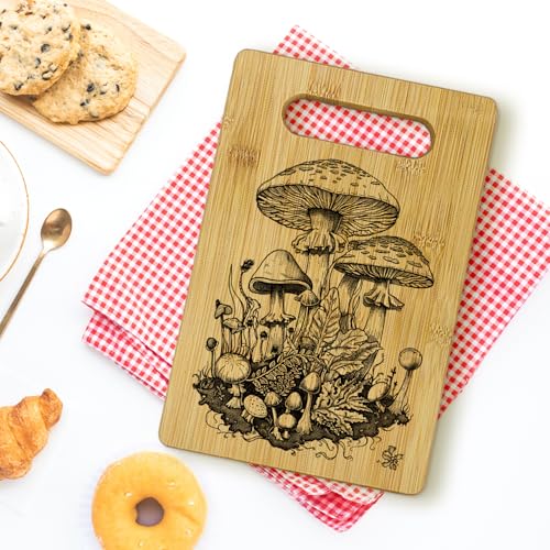 Tabla de Cortar de Bambú con Diseño de Hongo miniatura 6