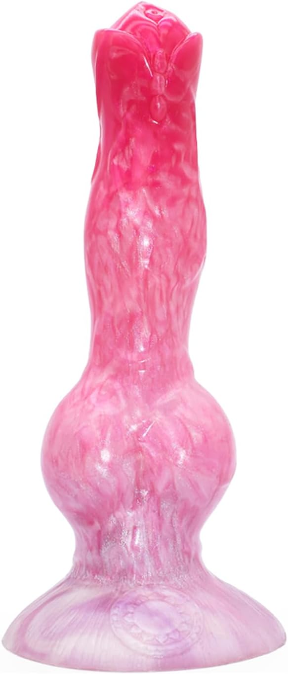 Liquid Silicone Realistic Dildo with Strong Suction Cup, Colourful Anal Dildo Big Fake Penis Adult Sex Toy for Women Men - S