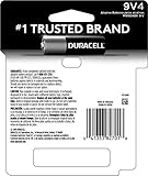 Duracell – 123 3V Lithium Photo Size Battery – Long Lasting Battery – 2 Count & CopperTop 9V Alkaline Batteries | Long Lasting, All-Purpose 9 Volt Battery | 4 Count