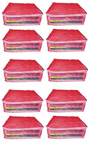 Atorakushon 10 Saree Sari Cover Dress Protection Cover Suit Kurti Suit Shirt Trouser Dupatta bedsheet Pillow Cover