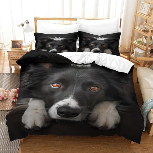 Chat américain parure de lit 3D housse de couette double microfibres 200x200