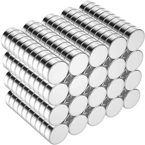 Fhsvud 200 Pack N52 Rare Earth Magnets For Crafts, 6X2Mm Small Magnets, Strong Round Neodymium Magnets For Refrigerator Industrial Curtains Diy Science Education Kitchen Cabinet Office Magnetism Kits #TOP4