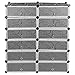 Armoire,Penderie Vetement,Dressing,Étagères de Rangement,Armoire Modulable pour Chambre,en Plastique,Grande capacité,6 étages et 12 Portes