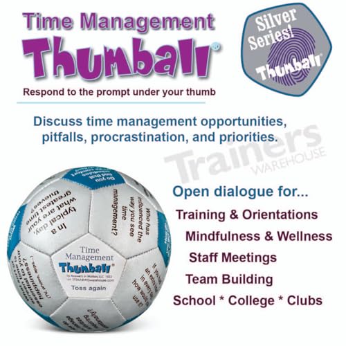 Image of Trainers Warehouse 6 inch Thumball Collection, 32 Prompts for Conversation, Team Building, Relationship and Training