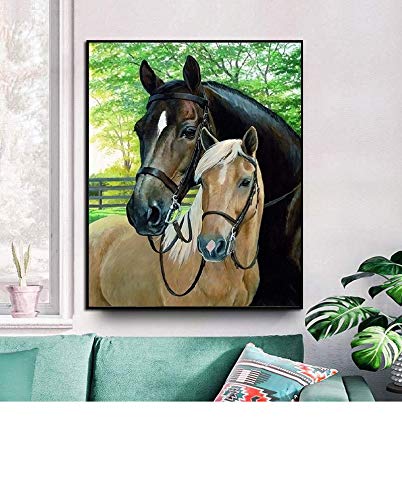 Kit 4 Sottobicchieri Fai Da Te 5D A Mosaico Con Cavallo - Arte Del Diamante Per Principianti - Regalo Creativo E Rilassante