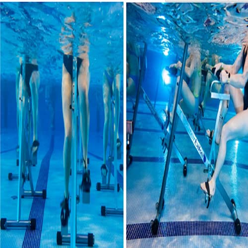 Bicicleta acuática plegable de acero inoxidable para piscina miniatura 5