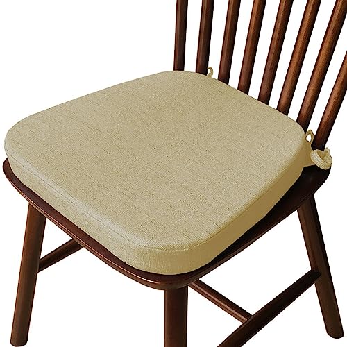 Taifuan Cushion Chair cushion with straps,washable seat cushions,outdoor garden chair seat cushion,trapeze thick non-slip chair,for Indoor Home Kitchen Patio(E,40x38x33x5cm)