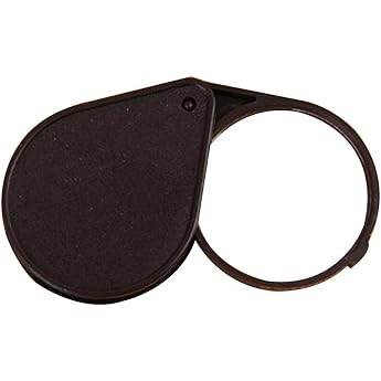 U-K 10X Mini Pocket Magnifier Jewelry Reading Magnifier Glass Lens