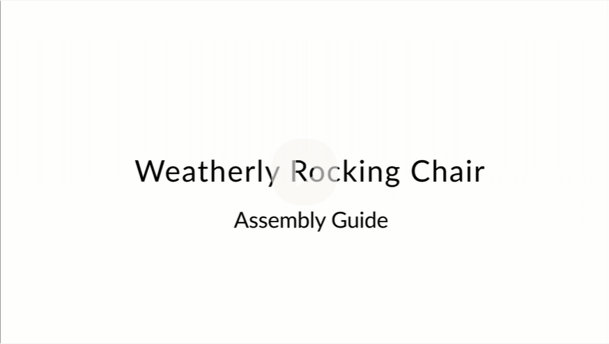 Weatherly Rocking Chair Watch Weatherly Rocking Chair Assembly Guide on Amazon Live
