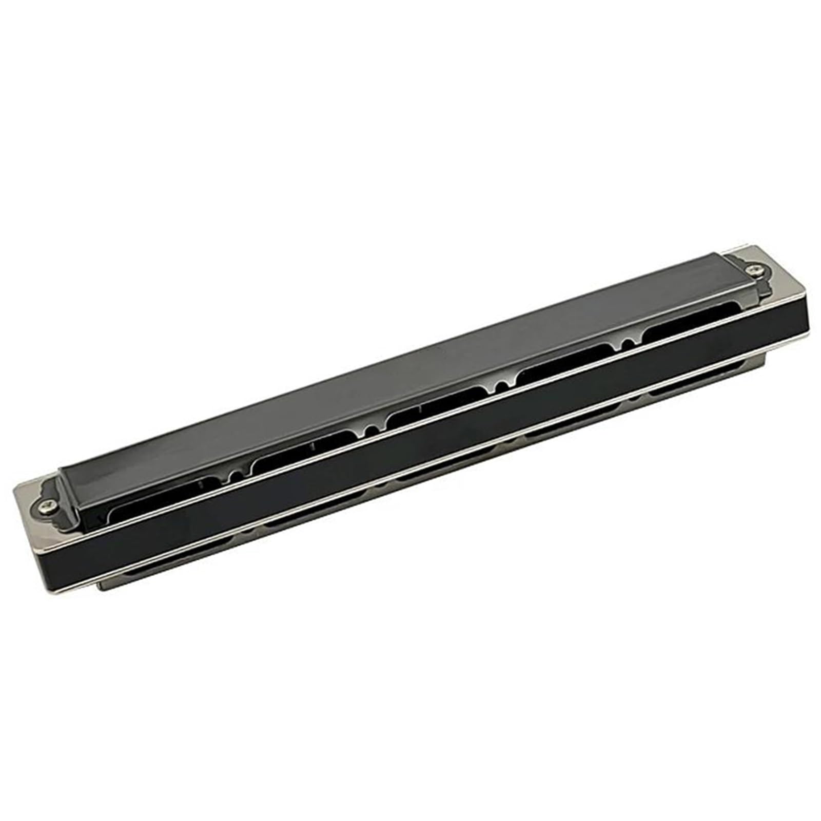 Harmonijka Ustna Tremolo Harmonijka 24-otworowa 48 Tonów Klawisz C Armonica Profesjonalna Organka Ustna Dla Początkujących Instrumenty Muzyczne(Black,B Tone)