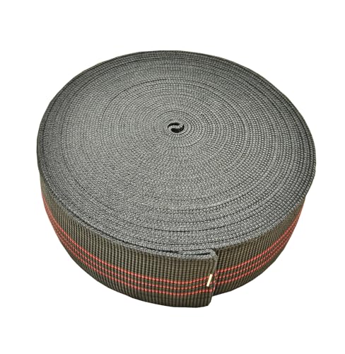 AngYang23 40ft Sofa Elastic Webbing Elasbelt Stretch Latex Band Furniture Repair DIY Upholstery Modification Elasbelt Chair Couch Material Replacement (Red 5cm 10m)