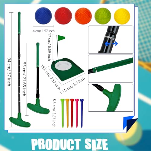 Putter de golf réglable pack de 5 couleurs idée cadeau loisir pour petits et grands