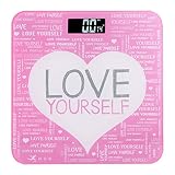 NDN LINE Digital Bathroom Scale: Positive Message (Pink for Teeangers & Women)