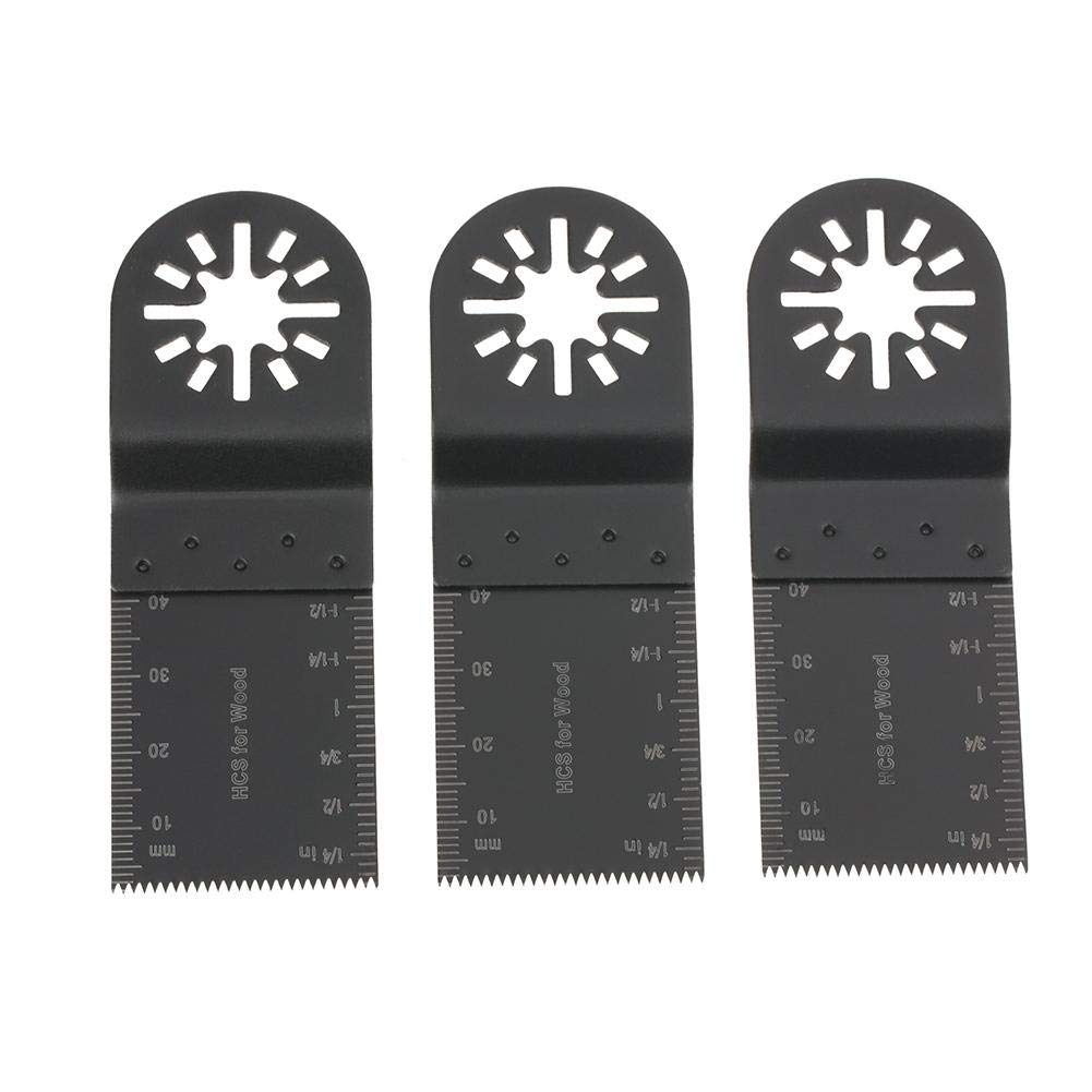 Lame per Sega Oscillante, Lama Oscillante 34 mm, Set di Lame Multiuso Oscillanti, 20 Pezzi, per la Riparazione del Taglio