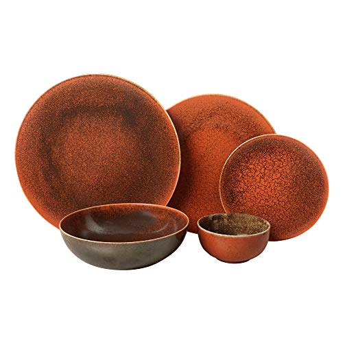 Hitkari Potteries Porcelain Dinner Set - 21 Pcs, White, Large