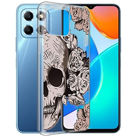 CXKJ Case for Honor X6 (6.50 inch),Transparent Cover TPU Bumper Silicone Case,Slim Soft Protective Cover Shockproof,Drop Protection,for X6 Phone Case - A11 Cover