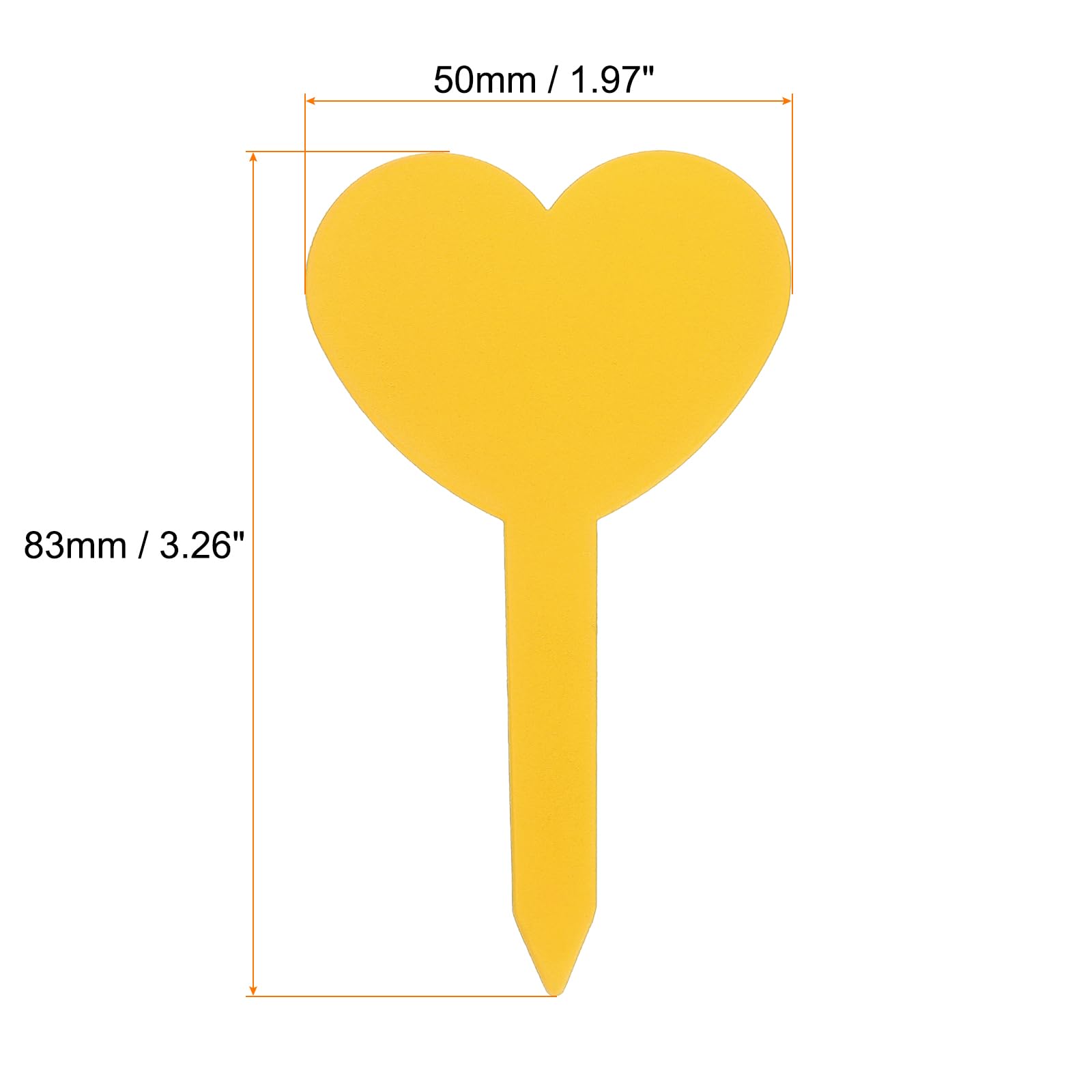 HARFINGTON 200pcs Plastic Plant Labels 3.26