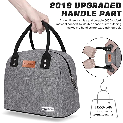 Baloray Lunch Bag For Women Men With Shoulder Strap Insulated Lunch Tote Bag (Gray) #TOP3
