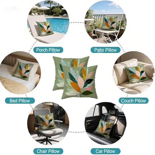 Housse coussin 75x75cm en velours double face vert olivier