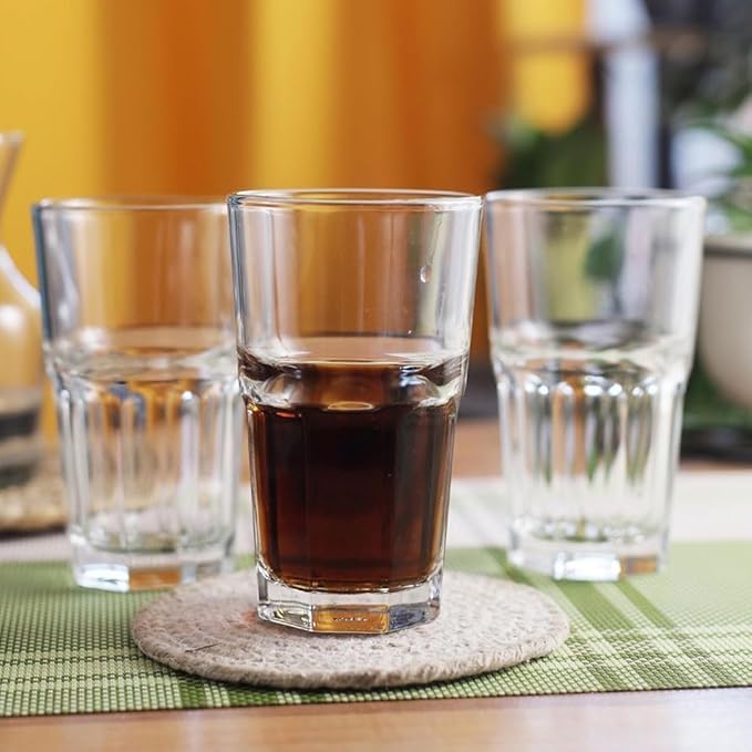 Ocean Centra Hi Ball 300 Ml. | Soda Lime Glass | Set of 6 | Clear & Transparent | Used to Serve Water, Juice, Soft Drink, and Other Iced Beverages |Home Party, Offices, Hotel & Restaurant