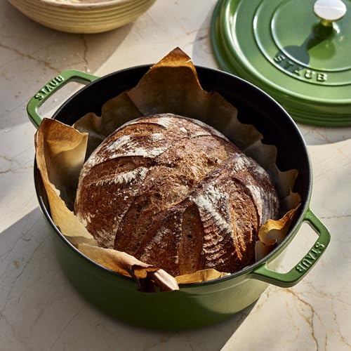Image of STAUB Cast Iron 5.5-qt Round Cocotte - Pistachio