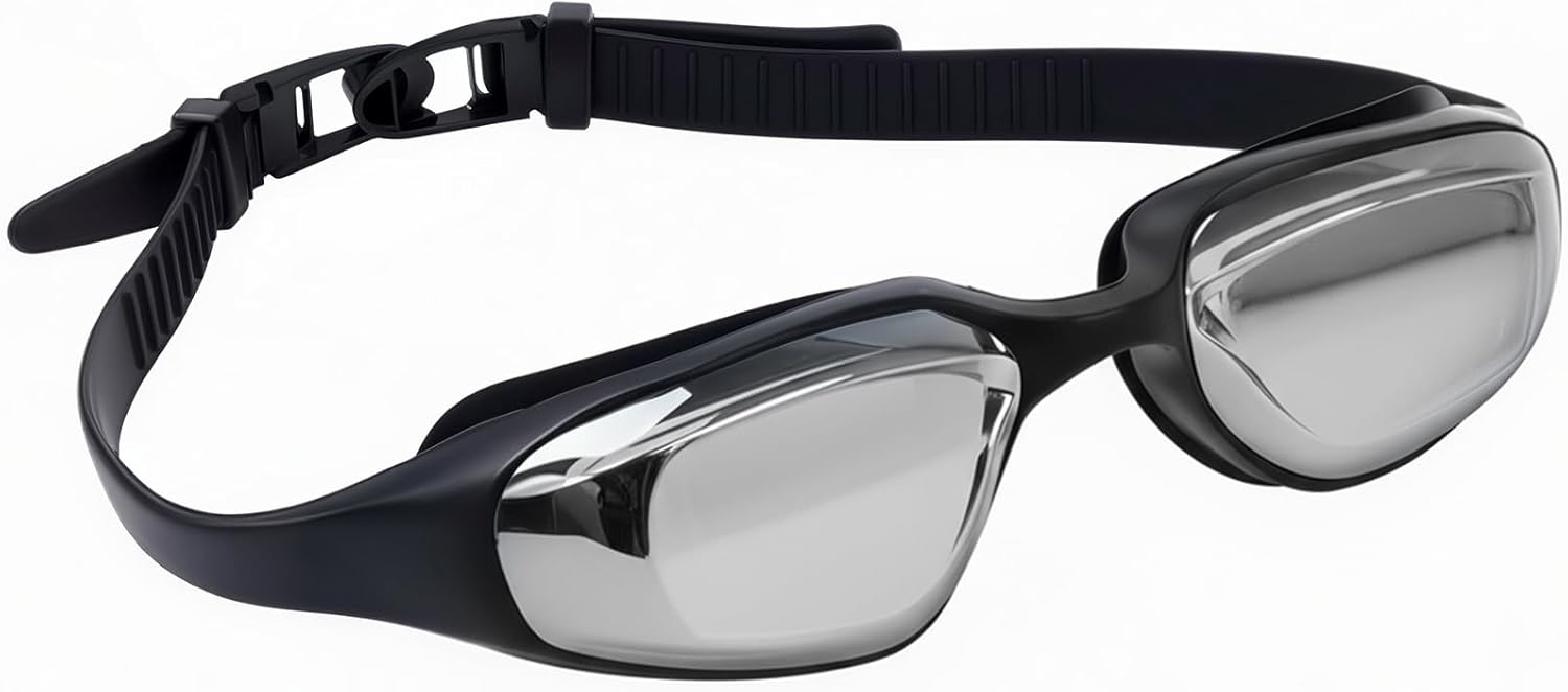 UV Protection Swim Goggles Anti-fog Adjustable Comfortable Eyewear For Man Women Mirrored Lens