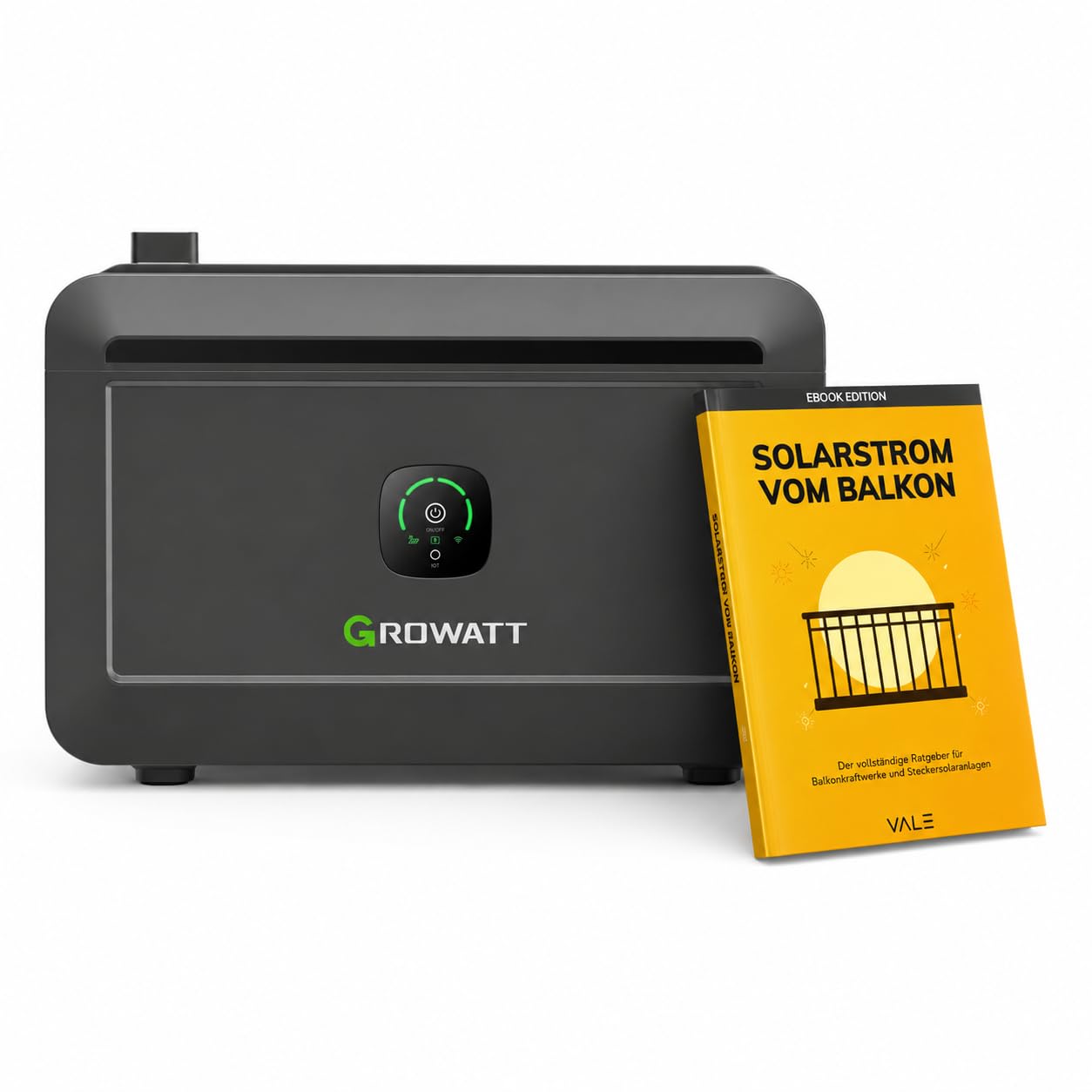 Growatt NOAH 2000 0% MwSt §12 III UstG 2,048kWh Niedervolt-Batterie für Balkonkraftwerke