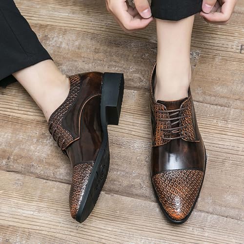 Men's Comfortable Flat Shoes Large Business Shoes Closed Toe Pointed Casual Comfortable Formal Dress Work Shoes4