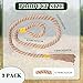 badashun 72.84 in Extended Hemp Rope for Deer 3 Pcs HempScent Rope Mock Scrape, Hangs Tassels Rope Hemp Deer Accessories