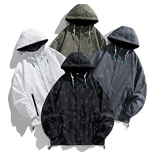 Veste à capuche graphique Youllyuu ample au style urbain