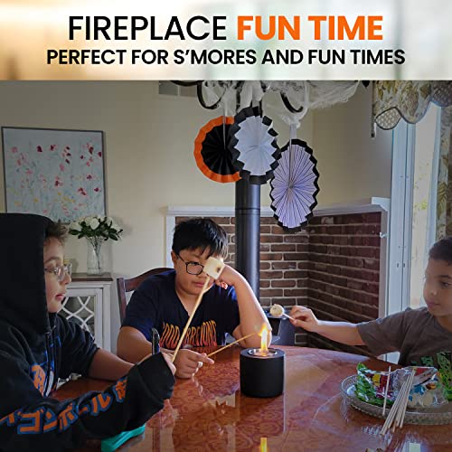 Cozyfire Concrete Tabletop Fire Pit - Indoor Outdoor Fireplace - Smokeless Fire Pit - Smores Maker Table Top Fire Pit Bowl & Portable Fire Pit - Tabletop Fireplace & Over 2 Hr Burn Table Top Firepit #TOP2