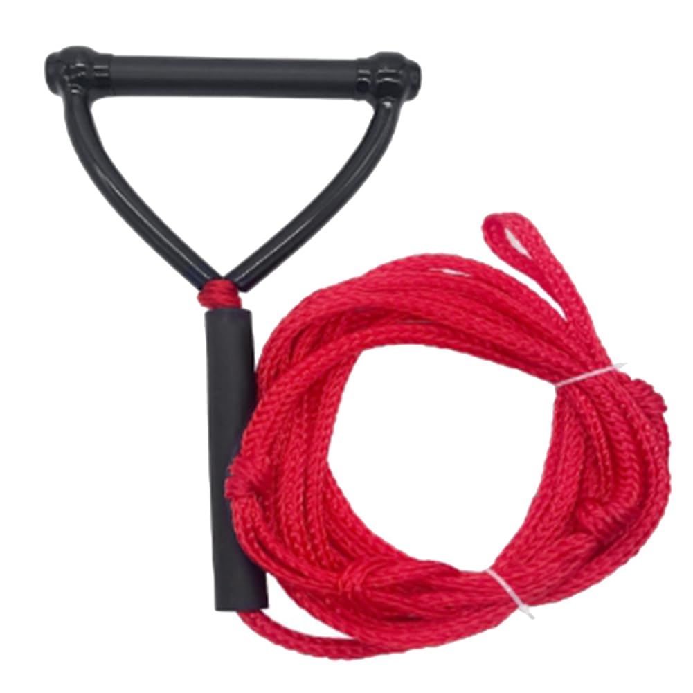 Corde de remorquage robuste et polyvalente pour genouillère, ski nautique, surf, wakeboard, 7,5 m, rouge, PE