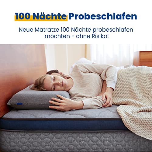 Newentor® Matratze Höhe 25 cm Härtegrad H3 Mittelfest Komfort/Support 140x200 cm -...